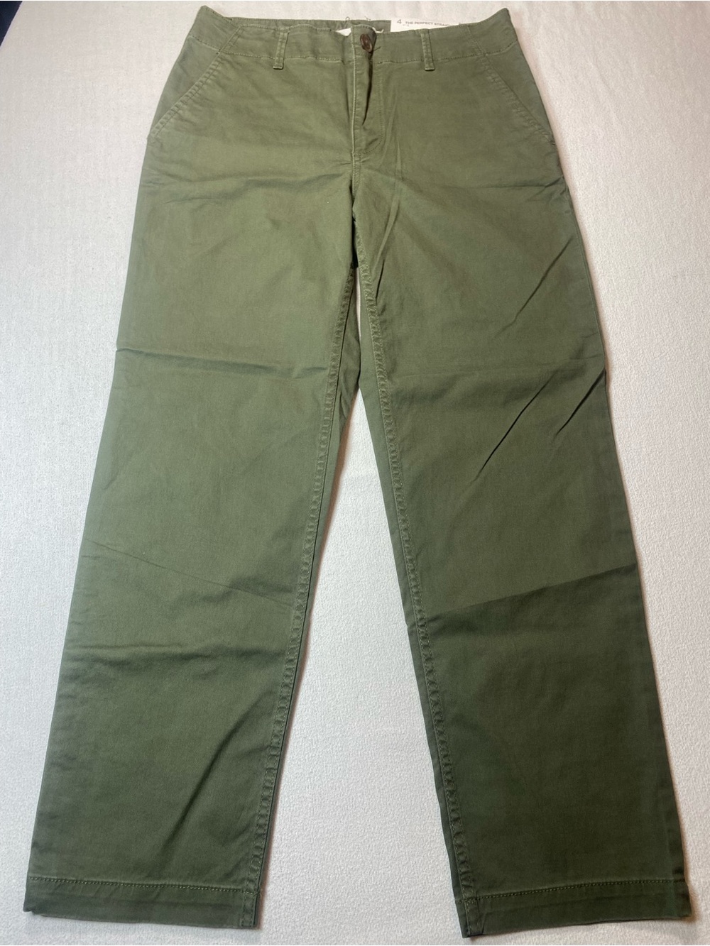 LOFT The Perfect Straight Pants in Olive